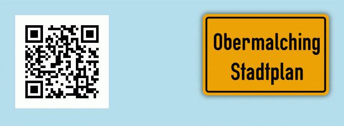 Stadtplan Obermalching, Kreis Fürstenfeldbruck