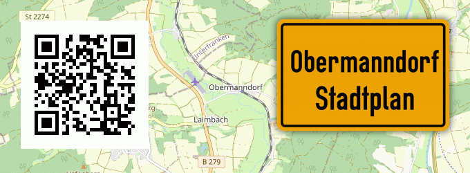 Stadtplan Obermanndorf