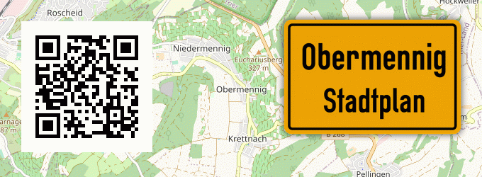 Stadtplan Obermennig