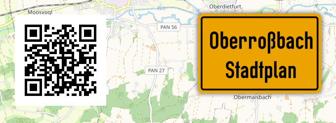 Stadtplan Oberroßbach, Rottal