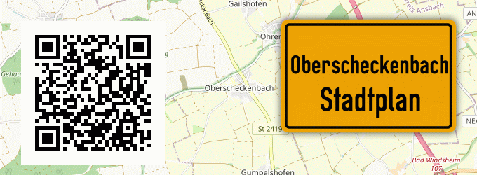 Stadtplan Oberscheckenbach