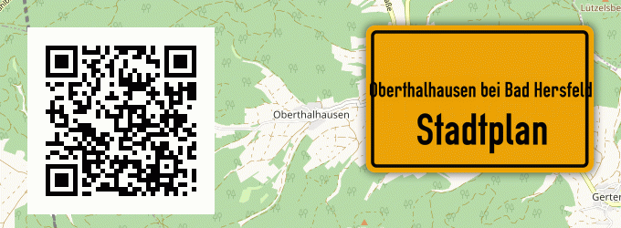 Stadtplan Oberthalhausen bei Bad Hersfeld