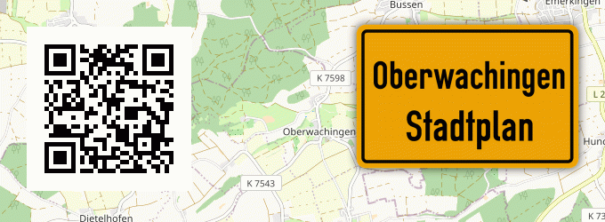 Stadtplan Oberwachingen