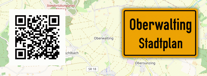 Stadtplan Oberwalting