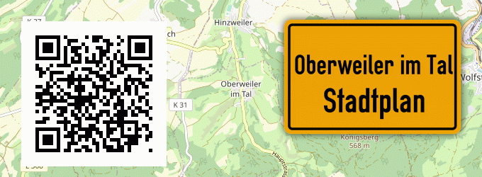 Stadtplan Oberweiler im Tal