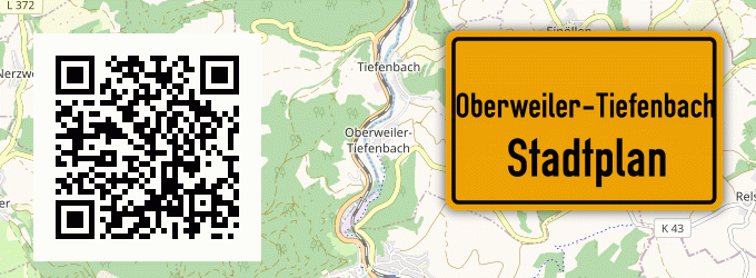 Stadtplan Oberweiler-Tiefenbach