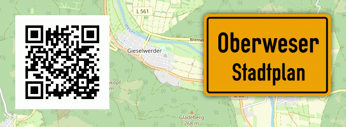 Stadtplan Oberweser, Hessen