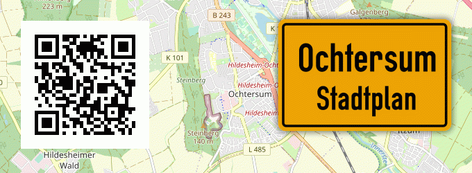 Stadtplan Ochtersum, Ostfriesland