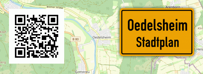 Stadtplan Oedelsheim