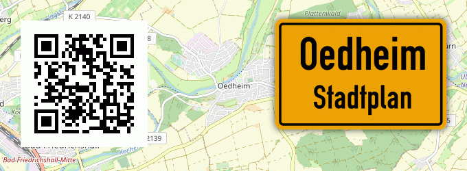 Stadtplan Oedheim