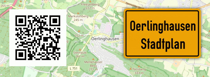 Stadtplan Oerlinghausen