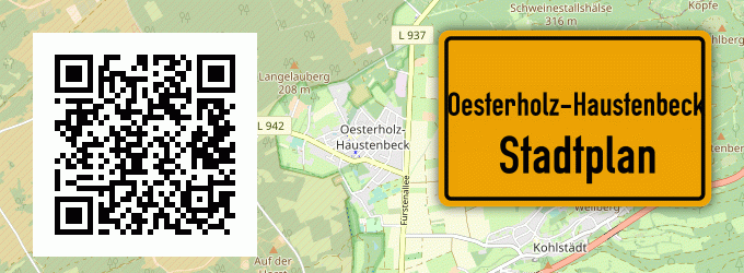 Stadtplan Oesterholz-Haustenbeck