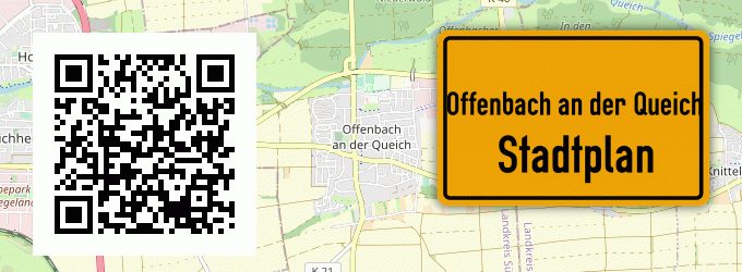 Stadtplan Offenbach an der Queich