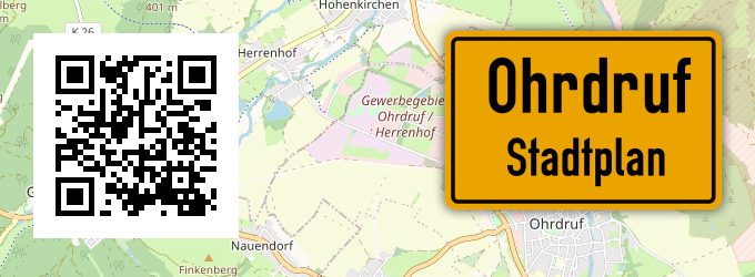 Stadtplan Ohrdruf