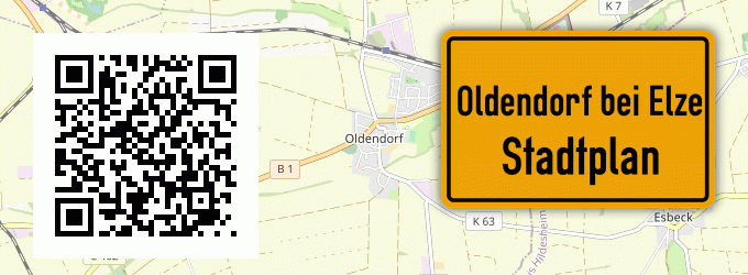 Stadtplan Oldendorf bei Elze, Leine
