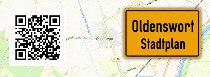 Stadtplan Oldenswort