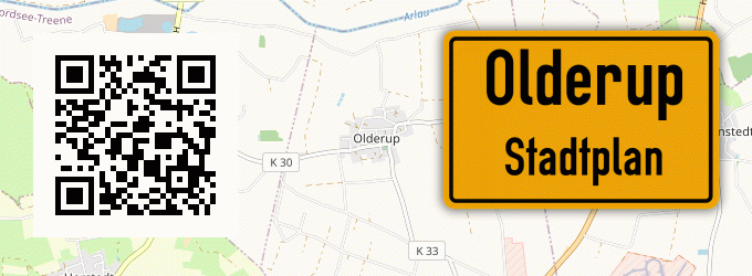 Stadtplan Olderup