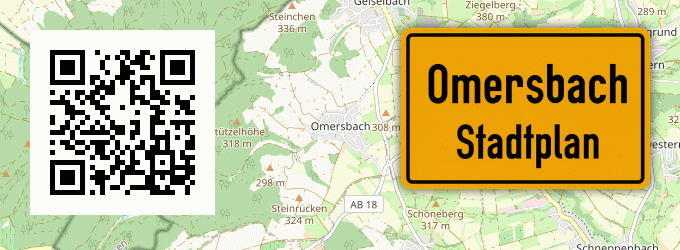 Stadtplan Omersbach