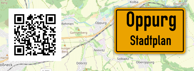 Stadtplan Oppurg