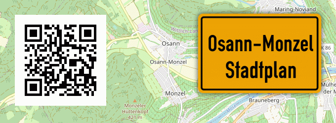 Stadtplan Osann-Monzel