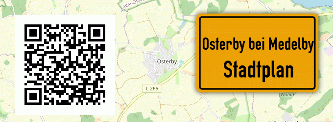 Stadtplan Osterby bei Medelby