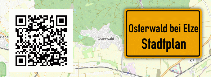 Stadtplan Osterwald bei Elze, Leine