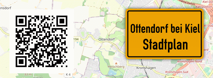 Stadtplan Ottendorf bei Kiel