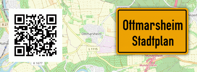 Stadtplan Ottmarsheim