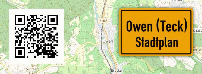 Stadtplan Owen (Teck)