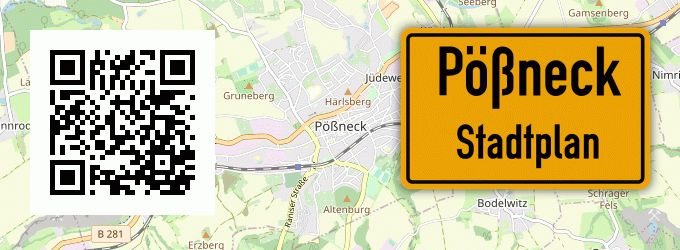 Stadtplan Pößneck