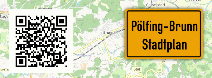 Stadtplan Pölfing-Brunn