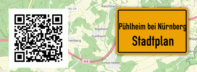 Stadtplan Pühlheim bei Nürnberg