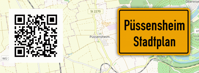 Stadtplan Püssensheim