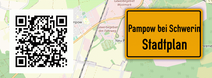 Stadtplan Pampow bei Schwerin