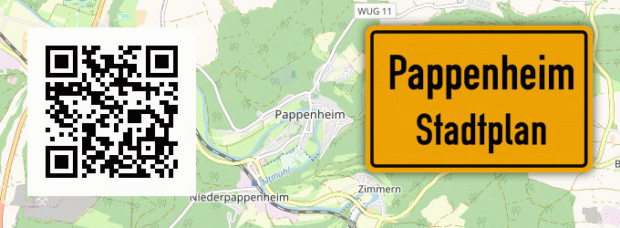 Stadtplan Pappenheim