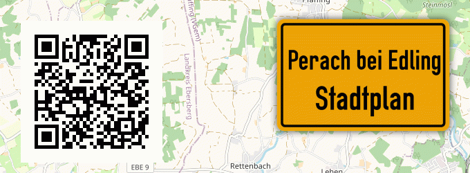 Stadtplan Perach bei Edling