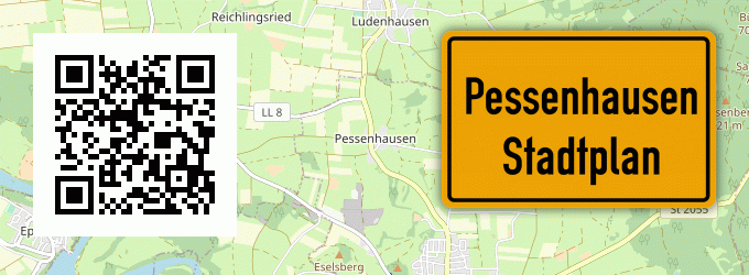 Stadtplan Pessenhausen, Lech
