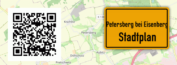 Stadtplan Petersberg bei Eisenberg