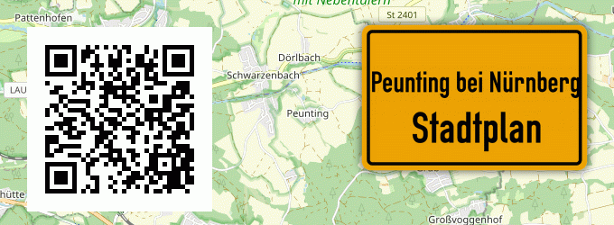 Stadtplan Peunting bei Nürnberg