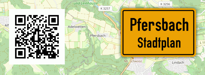 Stadtplan Pfersbach