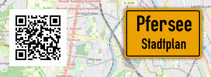 Stadtplan Pfersee