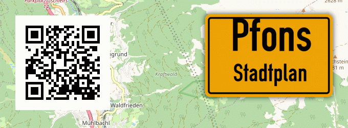 Stadtplan Pfons