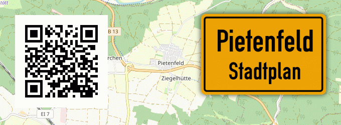 Stadtplan Pietenfeld