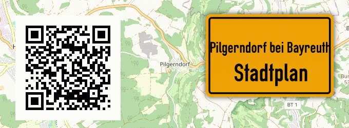 Stadtplan Pilgerndorf bei Bayreuth