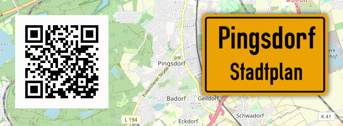 Stadtplan Pingsdorf