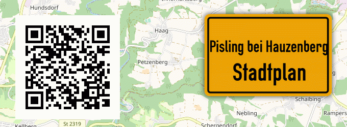 Stadtplan Pisling bei Hauzenberg