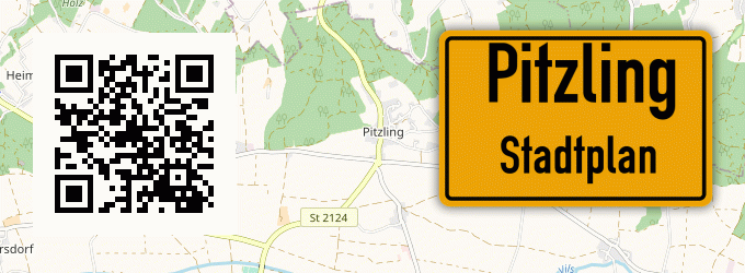 Stadtplan Pitzling, Niederbayern