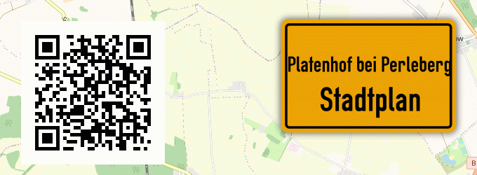Stadtplan Platenhof bei Perleberg