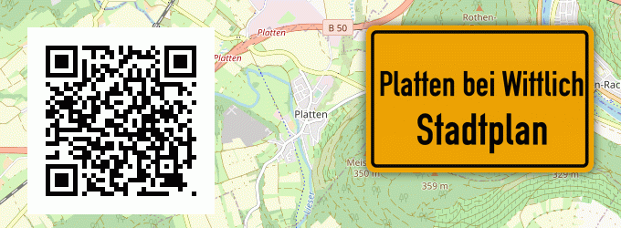Stadtplan Platten bei Wittlich