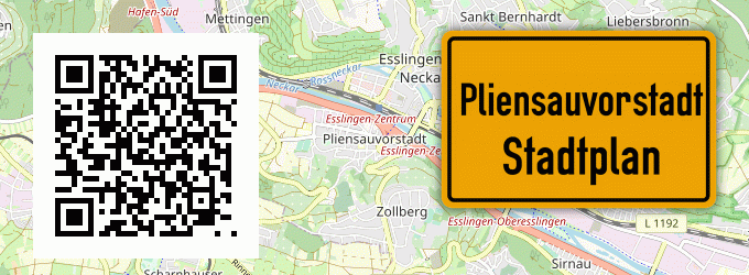 Stadtplan Pliensauvorstadt